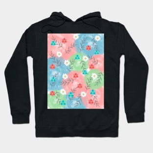 Pastel Cotton and flowers Hoodie